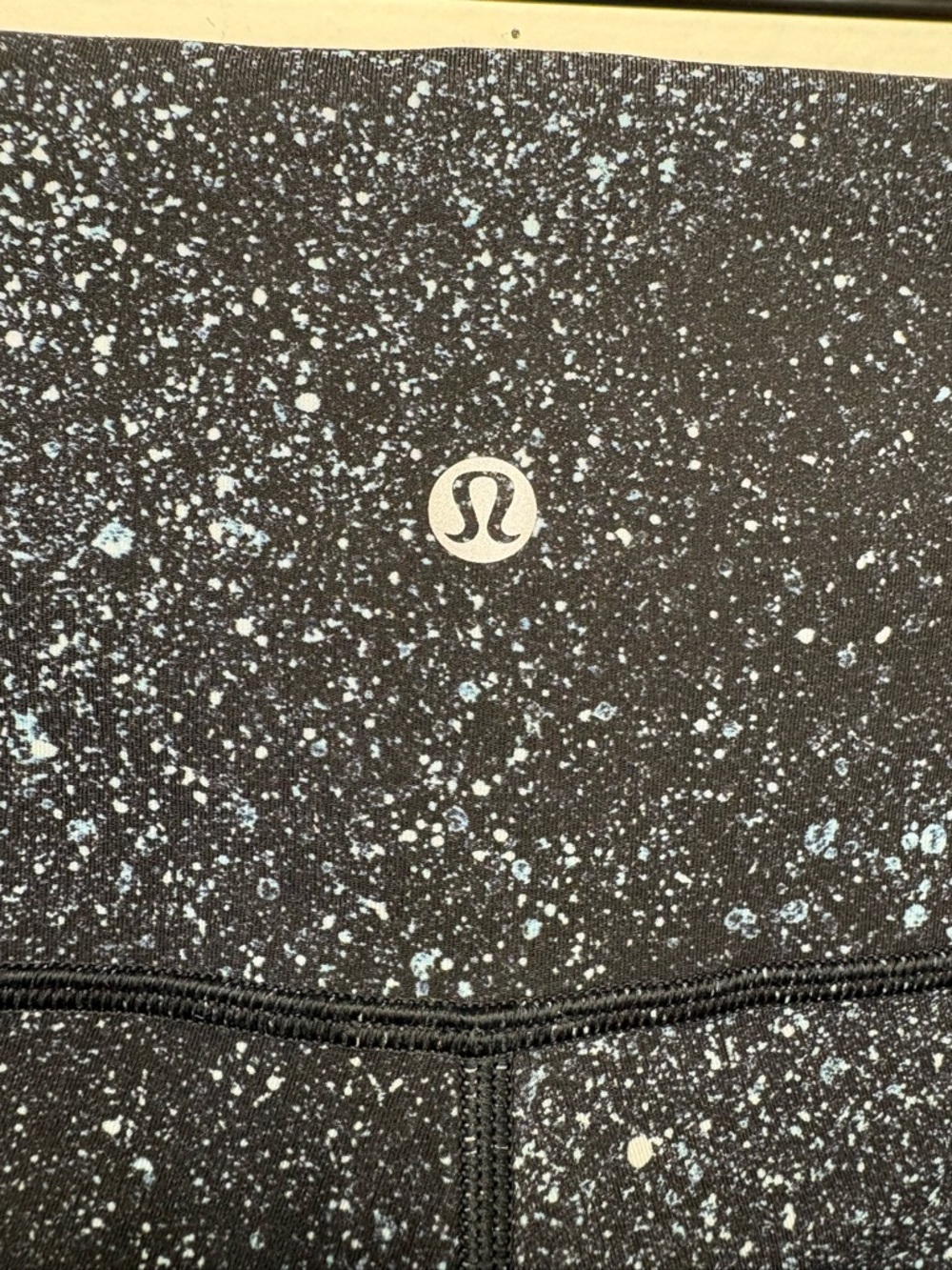 Lululemon Wunder Under Hi-Rise 7/8 Leggings Luxtreme 25" black blue speckled - Picture 7 of 11
